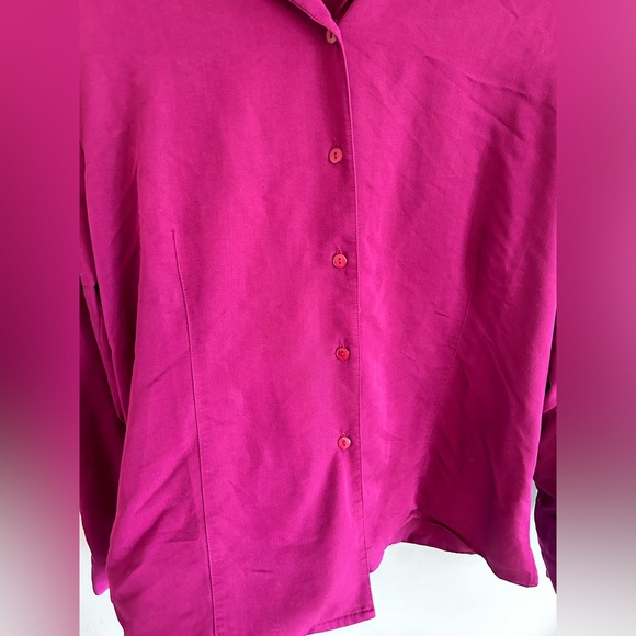 Vibrant Gloria Vanderbilt Purple Blouse - Size L, EUC - Picture 8 of 8